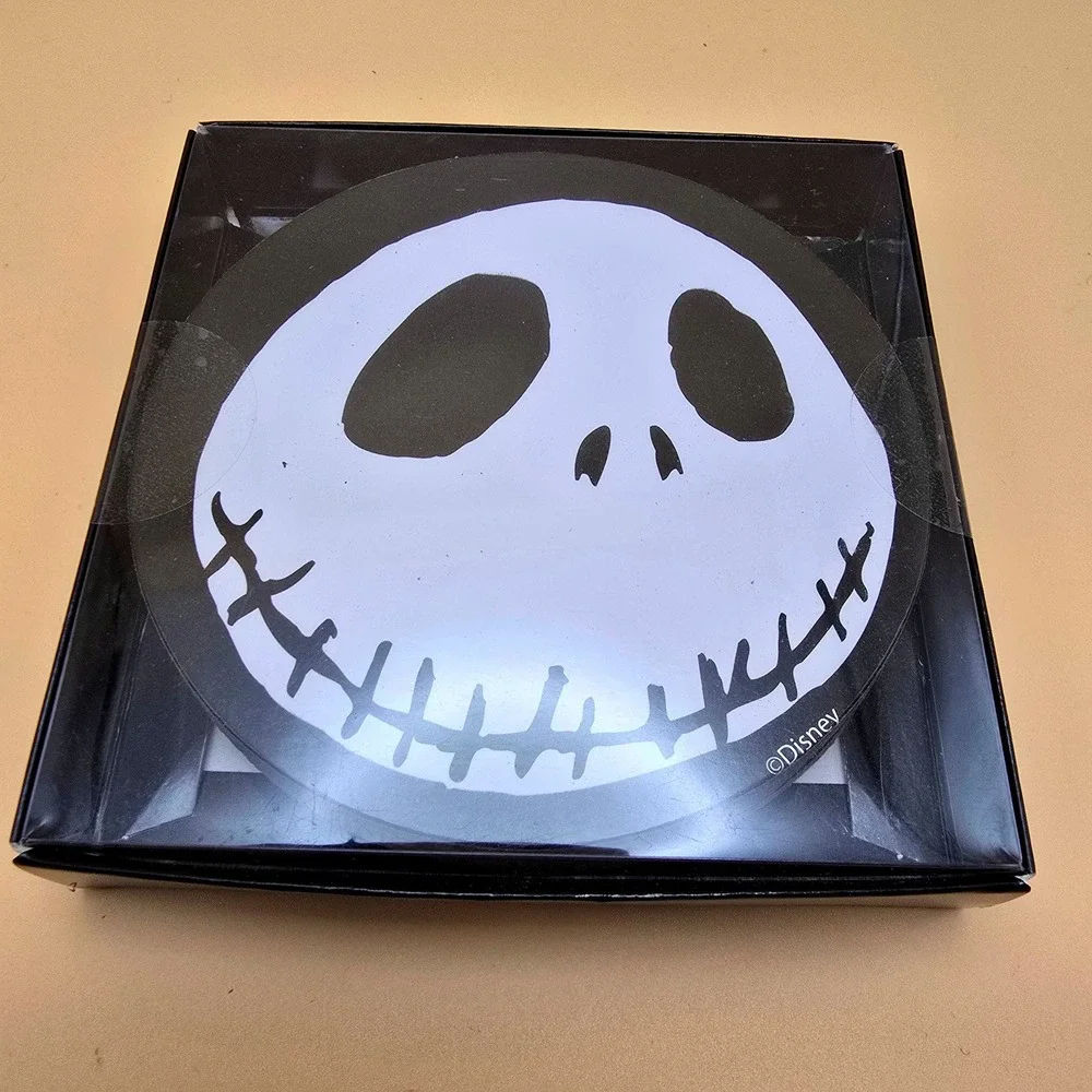 Disney Nightmare Before Christmas Jack Skellington Coaster Set 2 Pack Bundle 4x4